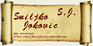 Smiljko Joković vizit kartica